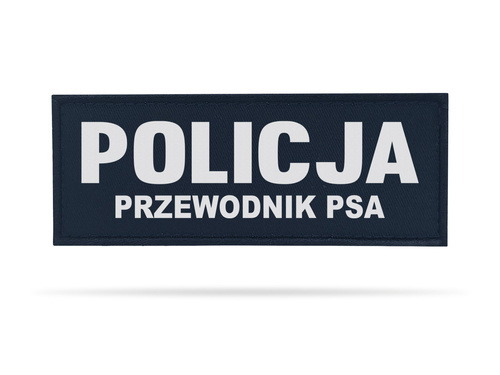 POLICJA PRZEWODNIK PSA naszywka odblaskowa 
