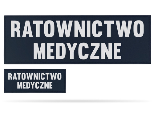 RATOWNICTWO MEDYCZNE zestaw naszywek odblaskowych