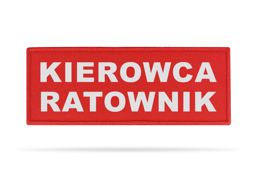 KIEROWCA RATOWNIK naszywka odblaskowa