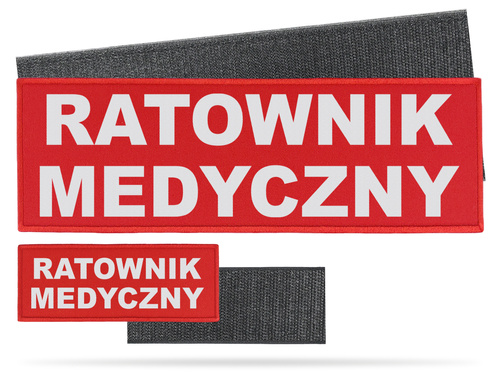 RATOWNIK MEDYCZNY zestaw naszywek odblaskowych