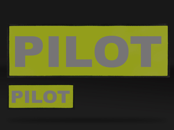 PILOT zestaw naszywek odblaskowych
