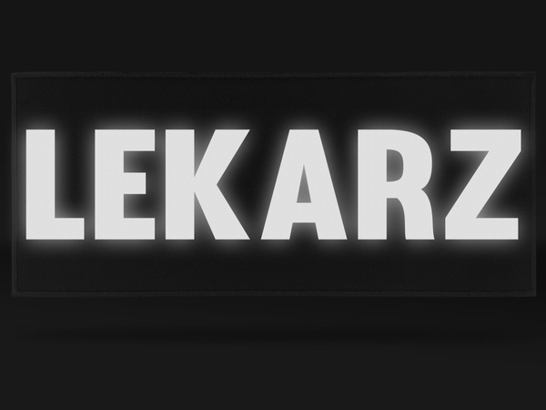 LEKARZ naszywka odblaskowa