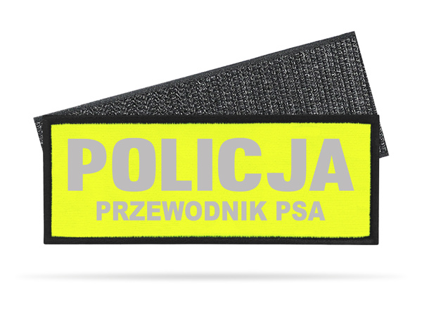 POLICJA PRZEWODNIK PSA naszywka odblaskowa