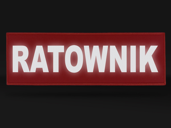 RATOWNIK naszywka odblaskowa