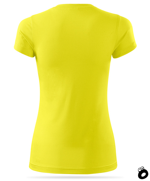 Zestaw 3 funkcyjnych koszulek termoaktywnych damskich - kolor żółty neonowy