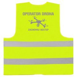 Operator drona 4 kamizelka odblaskowa żółta neonowa