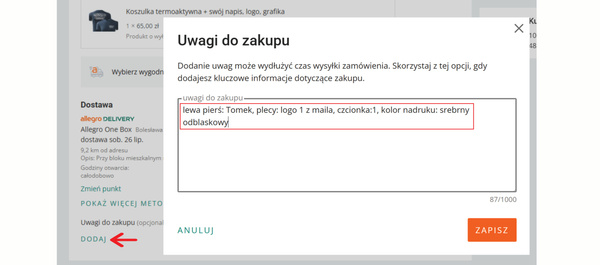 Brązowa męska koszulka T-shirt z własnym nadrukiem
