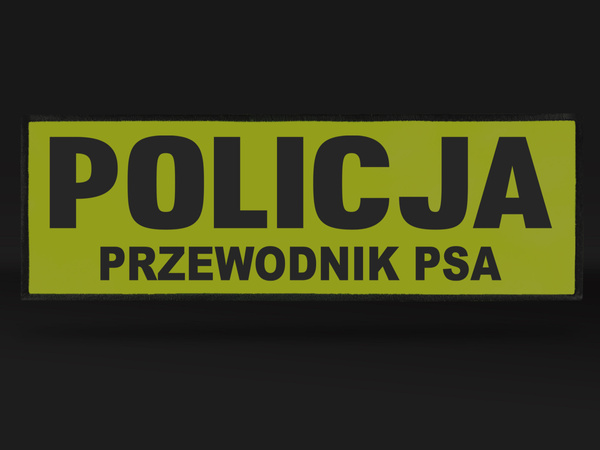 POLICJA PRZEWODNIK PSA naszywka odblaskowa