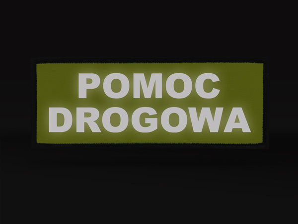 POMOC DROGOWA naszywka odblaskowa