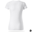 Damska bawełniana koszulka T-shirt z własnym nadrukiem - kolor biały