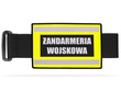 Odblaskowa opaska szybkiego rozpoznania nadruk ŻANDARMERIA WOJSKOWA