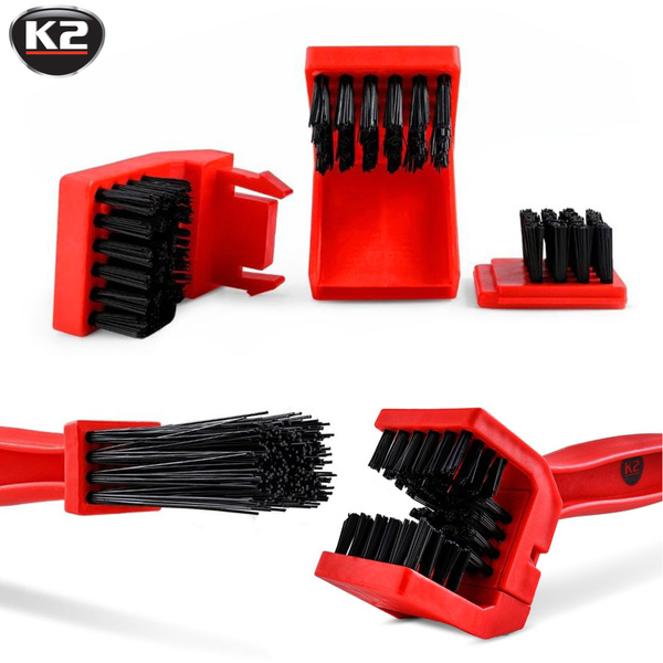 Zestaw do czyszczenia napędu: szczotka do łańcucha K2 / zmywacz K2 / olej BRUNOX Top-Kett