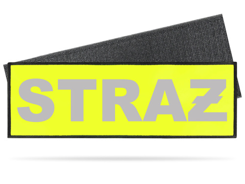 STRAŻ naszywka odblaskowa