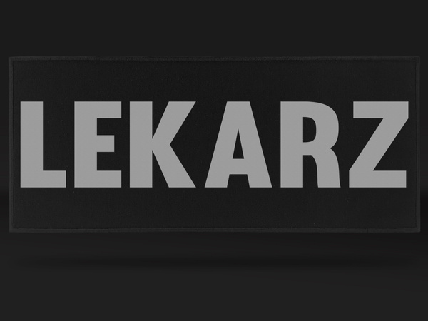 LEKARZ naszywka odblaskowa