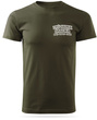 Koszulka T-shirt z własnym nadrukiem - zieleń wojskowa