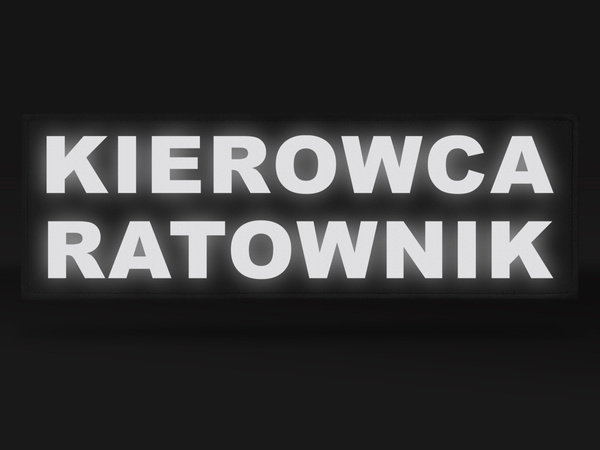 KIEROWCA RATOWNIK naszywka odblaskowa