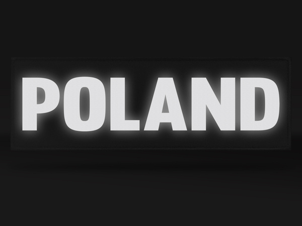 POLAND naszywka odblaskowa