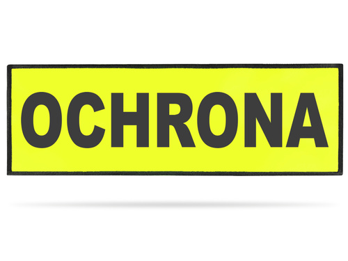 OCHRONA naszywka odblaskowa