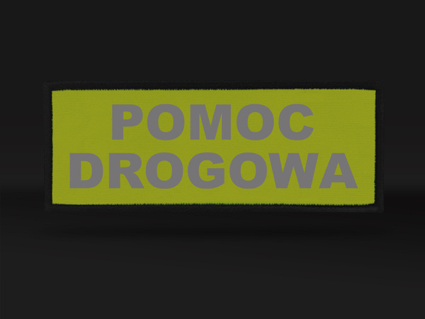 POMOC DROGOWA naszywka odblaskowa