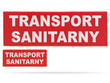 TRANSPORT SANITARNY zestaw naszywek odblaskowych