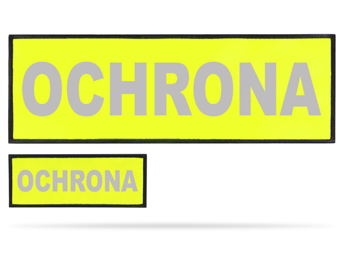 OCHRONA zestaw naszywek odblaskowych