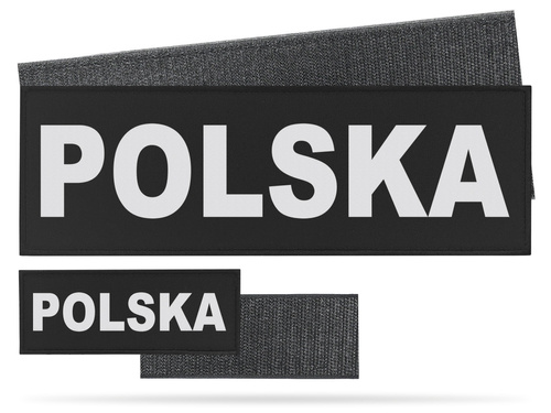 POLSKA zestaw naszywek odblaskowych