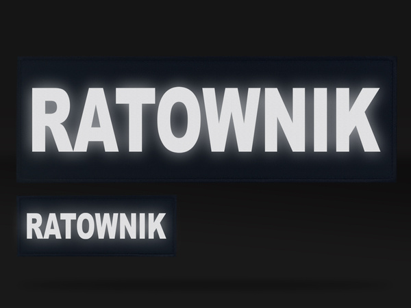 RATOWNIK zestaw emblematów odblaskowych