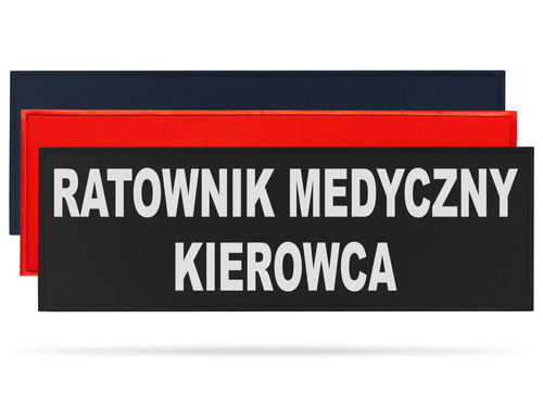 RATOWNIK MEDYCZNY KIEROWCA naszywka odblaskowa