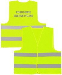 POGOTOWIE ENERGETYCZNE kamizelka odblaskowa
