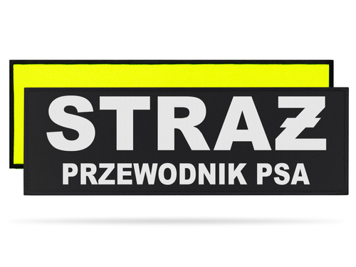 STRAŻ PRZEWODNIK PSA naszywka odblaskowa
