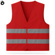 Kamizelka odblaskowa czerwona