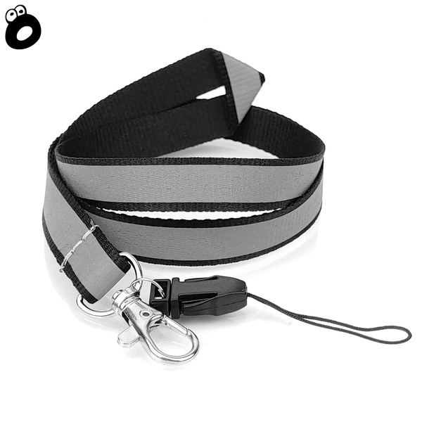 Zestaw imprezowy smycz odblaskowa CZARNA z kieliszkiem szklanym