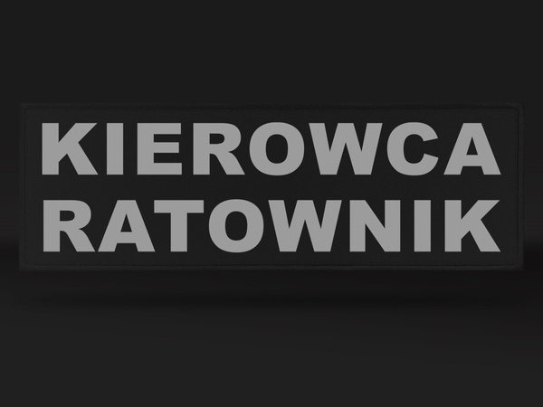 KIEROWCA RATOWNIK naszywka odblaskowa