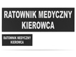 RATOWNIK MEDYCZNY KIEROWCA zestaw naszywek odblaskowych