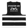 Operator drona 2 kamizelka odblaskowa siatka czarna