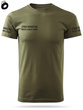 Koszulka męska T-shirt nadruk STRAŻ GRANICZNA - POLISH BORDER GUARD - zieleń wojskowa