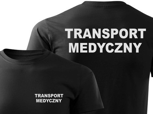 TRANSPORT MEDYCZNY koszulka z nadrukiem