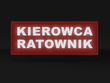 KIEROWCA RATOWNIK naszywka odblaskowa