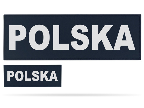 POLSKA zestaw naszywek odblaskowych