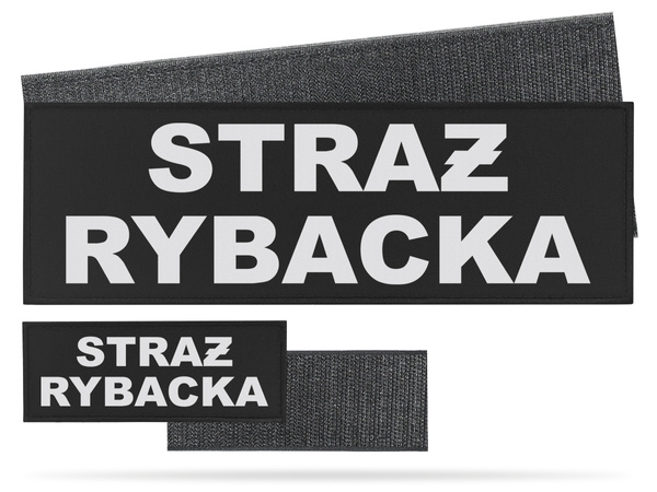 STRAŻ RYBACKA zestaw naszywek odblaskowych