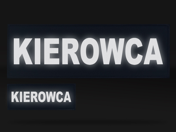 KIEROWCA zestaw naszywek odblaskowych