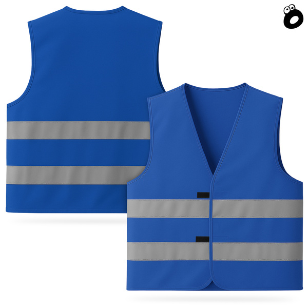 Kamizelka odblaskowa niebieska