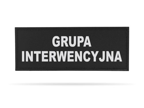 GRUPA INTERWENCYJNA naszywka odblaskowa