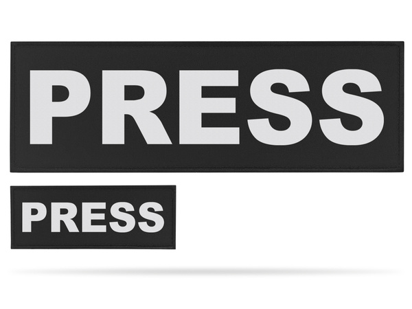 PRESS zestaw naszywek odblaskowych