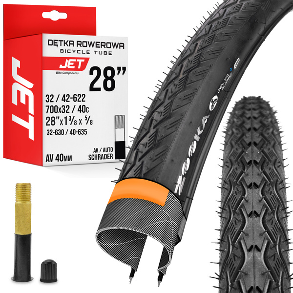 Opona ZOOKA Calibre 28 × 1 5⁄8 × 1 3⁄8 (37-622) + dętka JET
