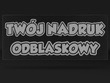 Naszywka odblaskowa z własnym napisem lub logo
