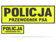 POLICJA PRZEWODNIK PSA zestaw naszywek odblaskowych