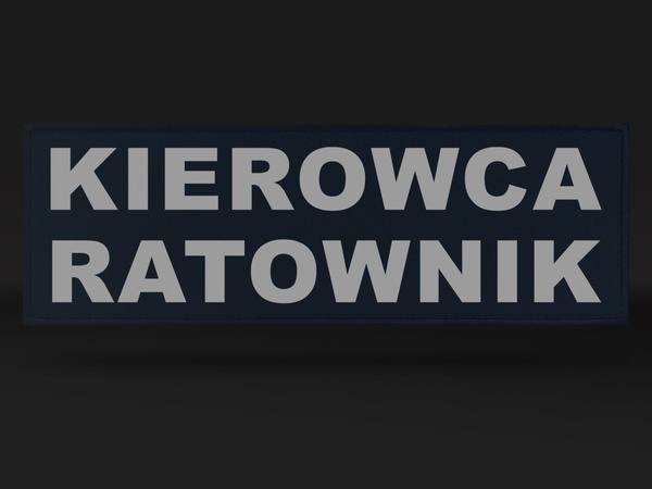 KIEROWCA RATOWNIK emblemat odblaskowy