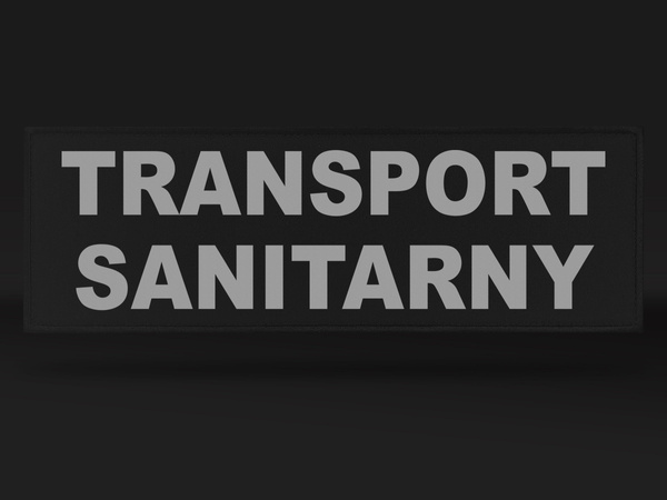 TRANSPORT SANITARNY naszywka odblaskowa