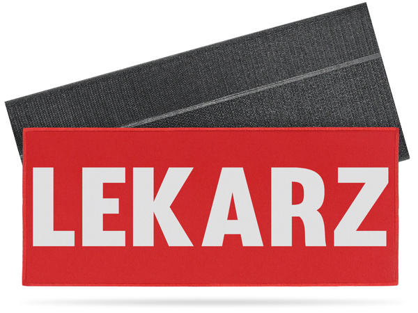 LEKARZ naszywka odblaskowa